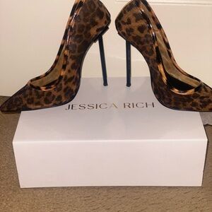 Jessica Rich Brown Leopard Heels